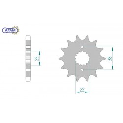 AFAM Zębatka przednia do...