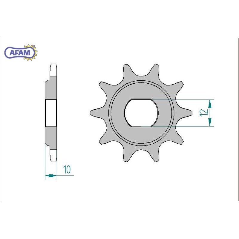 AFAM Zębatka przednia do łańcucha 415 kod 94122-11