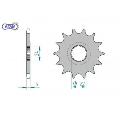 AFAM Zębatka przednia do...