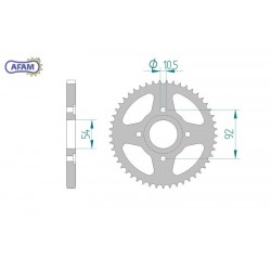 AFAM Zębatka tylna stalowa...
