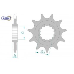 AFAM Zębatka przednia do...