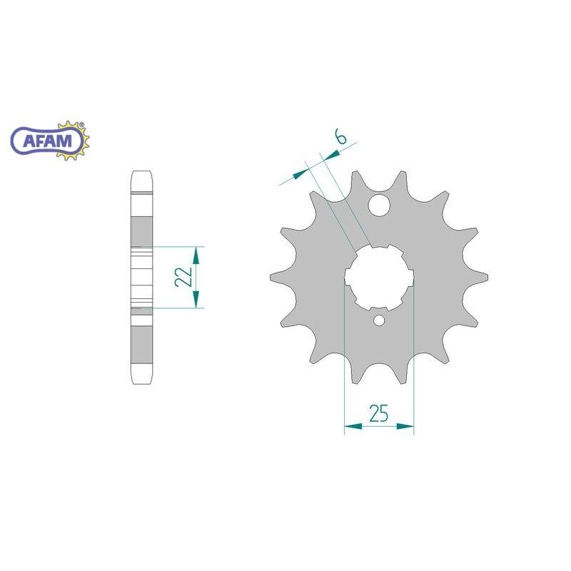 AFAM Zębatka przednia do łańcucha 530 kod 24401-15