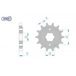 AFAM Zębatka przednia do...