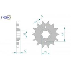 AFAM Zębatka przednia do...