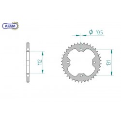 AFAM Zębatka tylna stalowa...