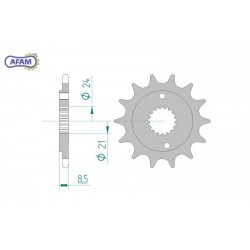 AFAM Zębatka przednia do...