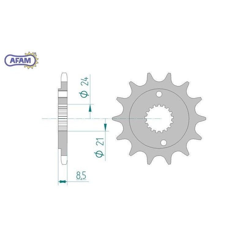 AFAM Zębatka przednia do łańcucha 520 kod 20314-16