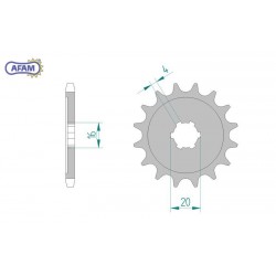 AFAM Zębatka przednia do...