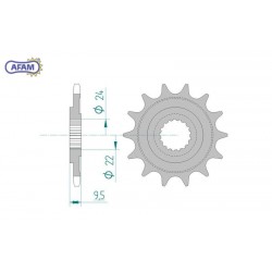 AFAM Zębatka przednia do...