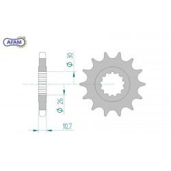AFAM Zębatka przednia do...