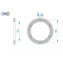 AFAM Zębatka tylna...