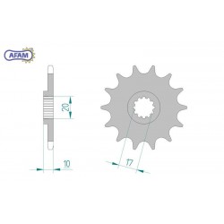 AFAM Zębatka przednia do...