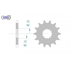 AFAM Zębatka przednia do...