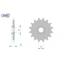 AFAM Zębatka przednia do...