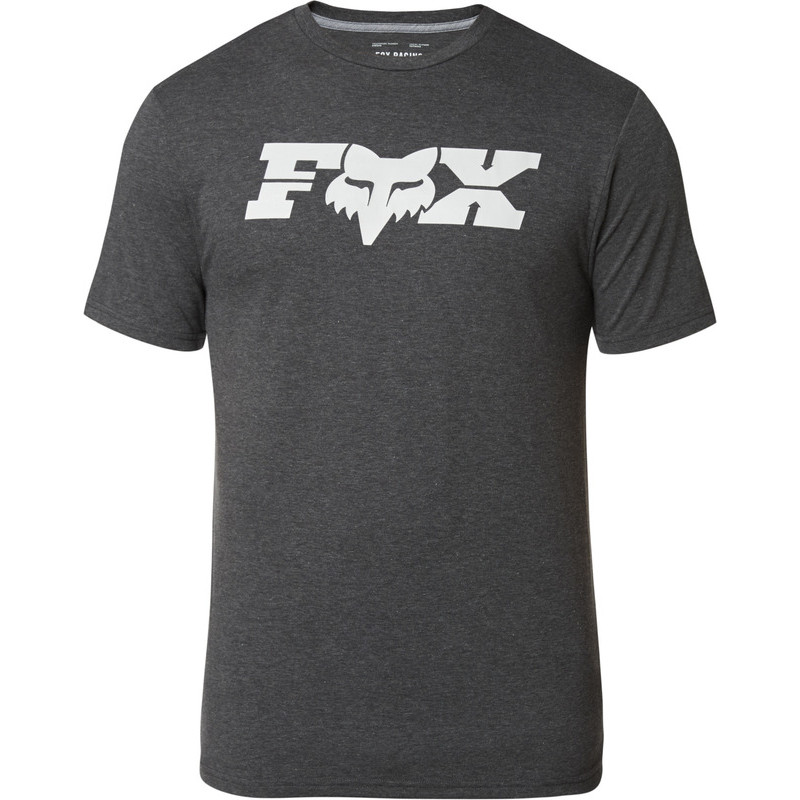 T-SHIRT FOX GENERAL TECH HEATHER BLACK  ENDURO CROSS
