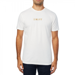 T-SHIRT SHIFT GOLD PURE WHITE  ENDURO CROSS