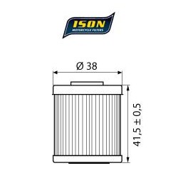 ISON filtr oleju ISON207