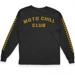 KOSZULKA Z DŁUGIM RĘKAWEM BROGER MOTO CHILL CLUB BLACK 