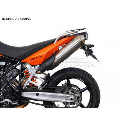 STELAŻ POD PŁYTĘ MONTAŻOWĄ KUFRA ALU-RACK SW-MOTECH KTM 990 SM/SMR (07-13), BLACK