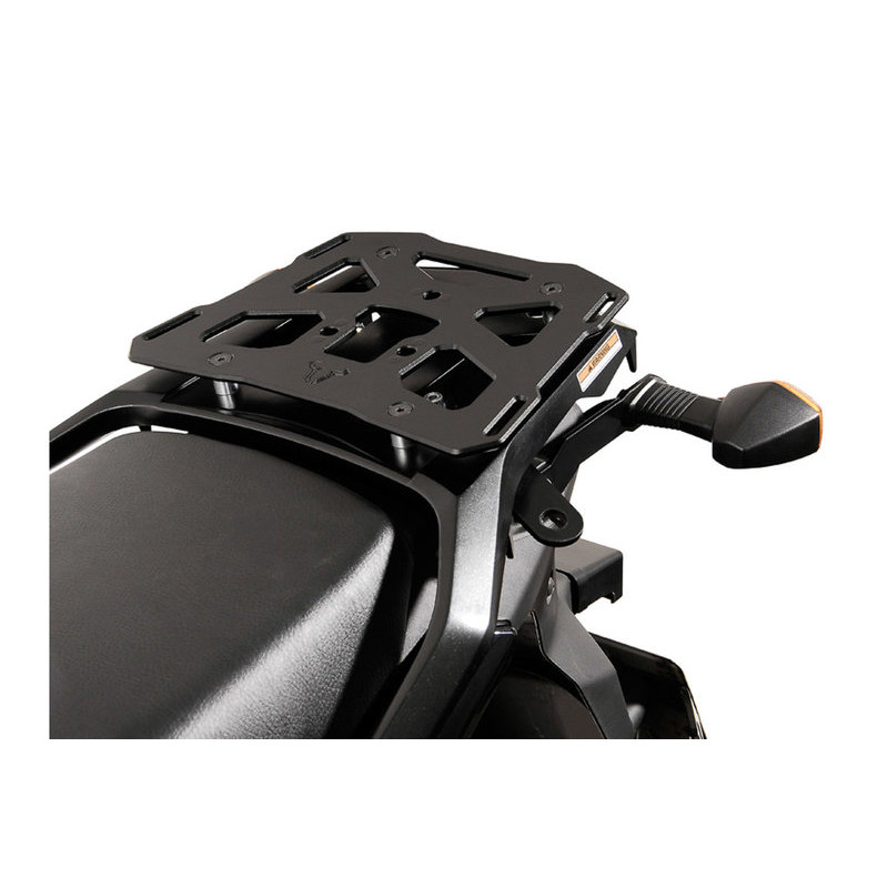 STELAŻ POD PŁYTĘ MONTAŻOWĄ KUFRA ALU-RACK SW-MOTECH SUZUKI DL 650/1000 KAWASAKI KLV1000, BLACK