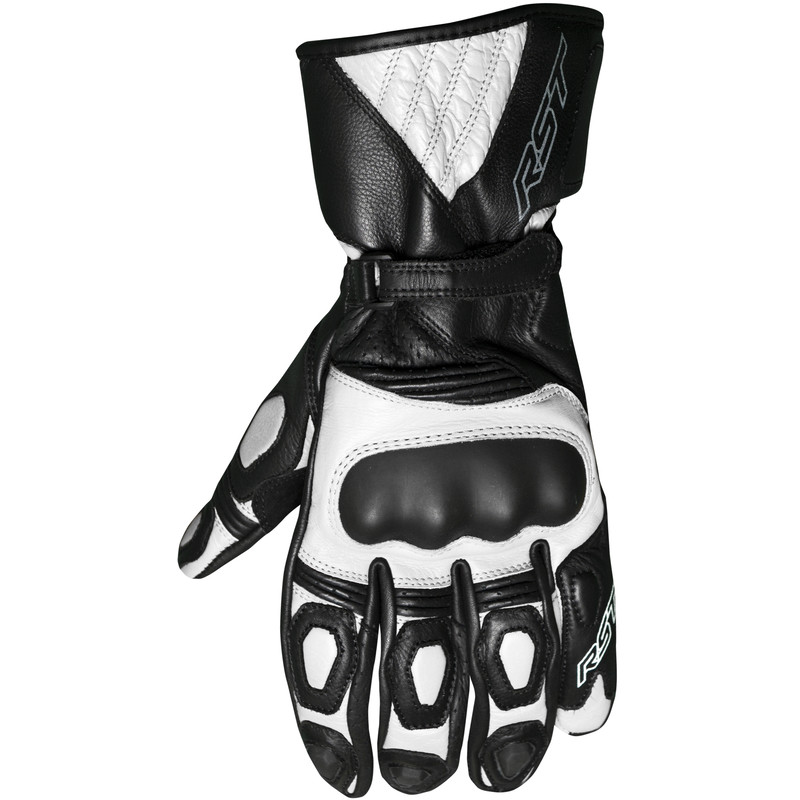 RĘKAWICE SKÓRZANE RST GT CE BLACK/WHITE  (2151)