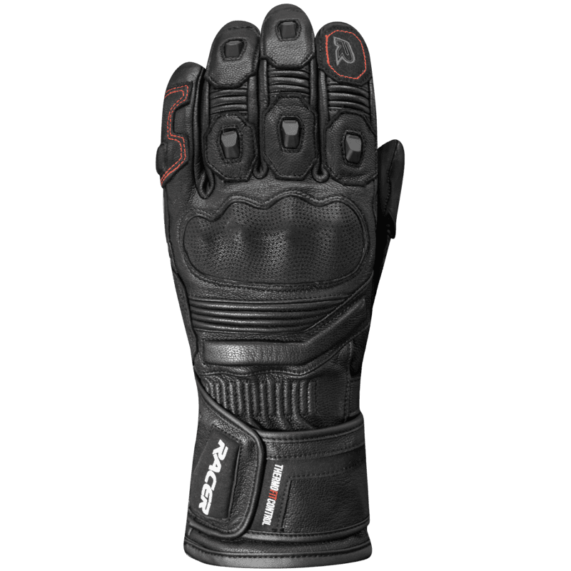 RĘKAWICE SKÓRZANE RACER HAILWOOD 2 BLACK/BLACK 