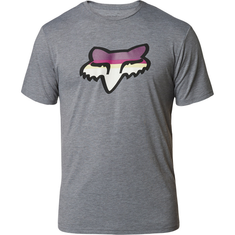 T-SHIRT FOX HEAD STRIKE TECH HEATHER GRAPHITE  ENDURO CROSS