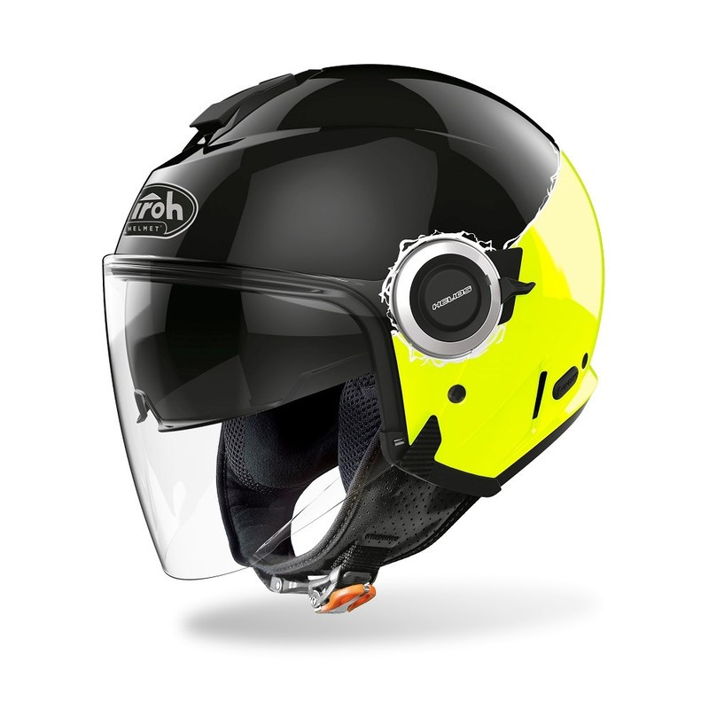 KASK AIROH HELIOS FLUO YELLOW GLOSS 