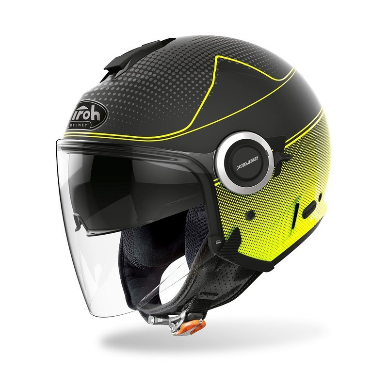 KASK AIROH HELIOS MAP YELLOW MATT 