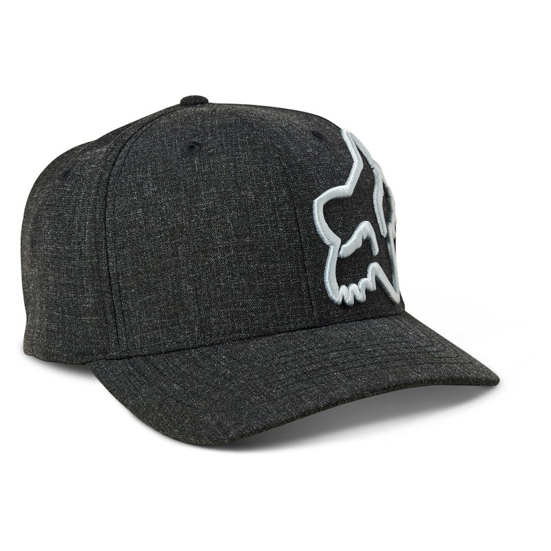 CZAPKA Z DASZKIEM FOX CLOUDED FLEXFIT 2.0 BLACK/GUNMETAL  ENDURO CROSS