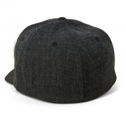 CZAPKA Z DASZKIEM FOX CLOUDED FLEXFIT 2.0 BLACK/GUNMETAL  ENDURO CROSS