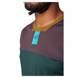 KOSZULKA ROWEROWA Z DŁUGIM RĘKAWEM FOX DEFEND FOXHEAD EMERALD  ENDURO CROSS