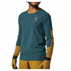 KOSZULKA ROWEROWA Z DŁUGIM RĘKAWEM FOX DEFEND THERMAL EMERALD  ENDURO CROSS