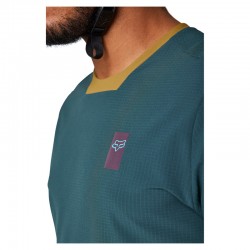 KOSZULKA ROWEROWA Z DŁUGIM RĘKAWEM FOX DEFEND THERMAL EMERALD  ENDURO CROSS