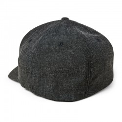 CZAPKA Z DASZKIEM FOX TRANSPOSITION FLEXFIT HEATHER BLACK  ENDURO CROSS