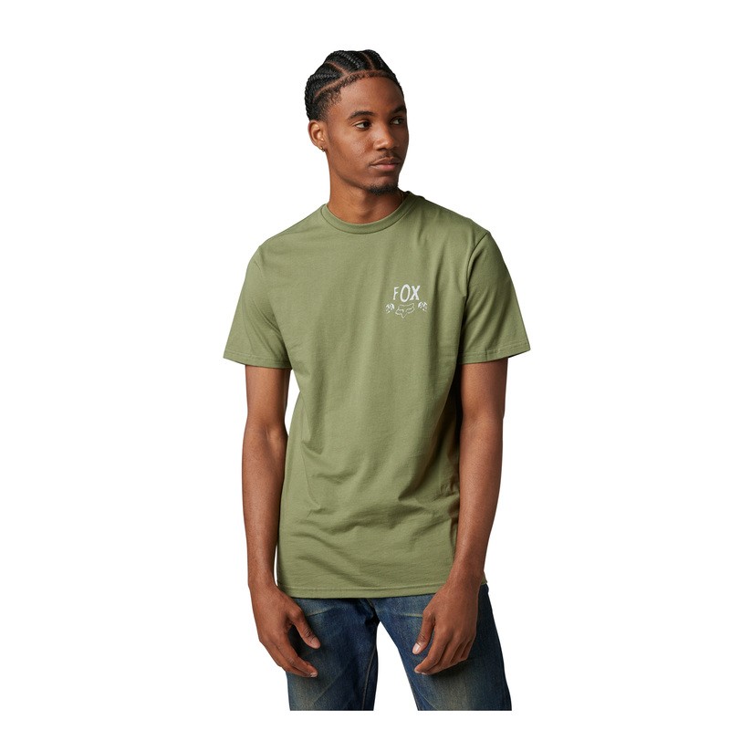 T-SHIRT FOX NO CONTEST ARMY  ENDURO CROSS