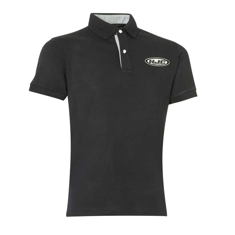 T-SHIRT POLO HJC BLACK 