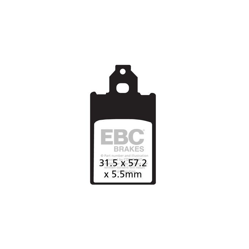 Klocki hamulcowe EBC FA116 (kpl. na 1 tarcze)