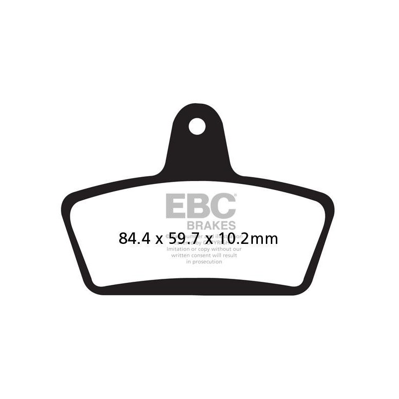 Klocki hamulcowe EBC FA623HH wzmacniane (kpl. na 1 tarcze)