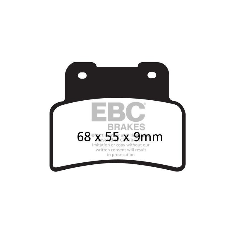 Klocki hamulcowe EBC FA432HH wzmacniane (kpl. na 1 tarcze)