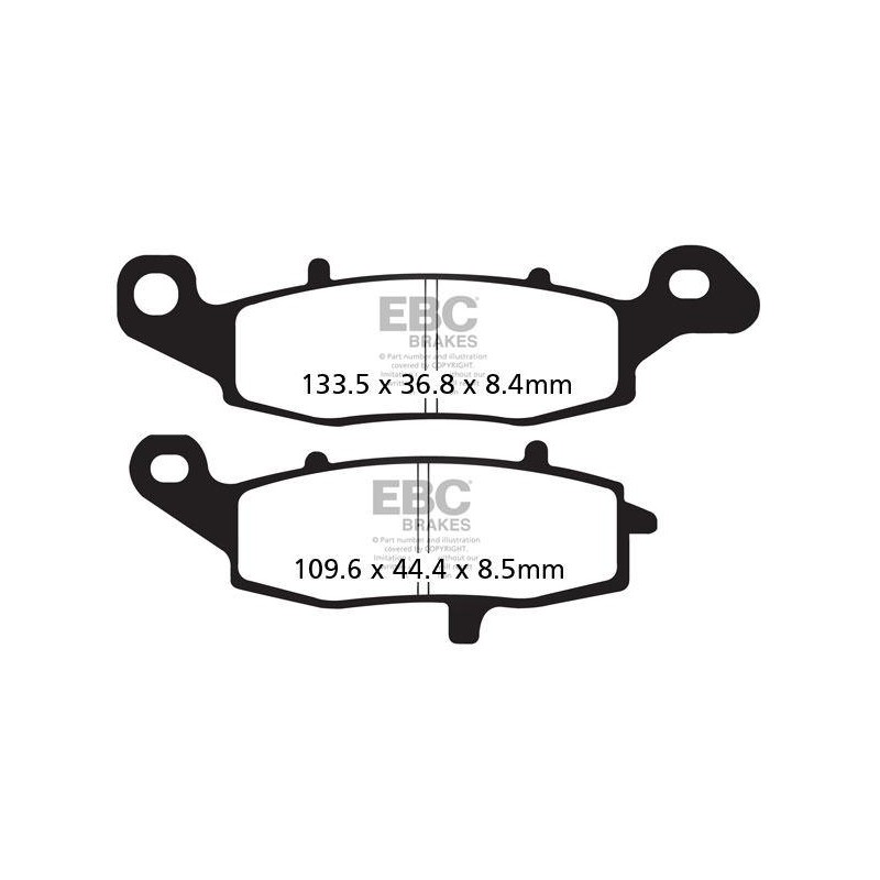 Klocki hamulcowe EBC FA229 (kpl. na 1 tarcze) Klocki hamulcowe EBC FA229 (kpl. na 1 tarcze)