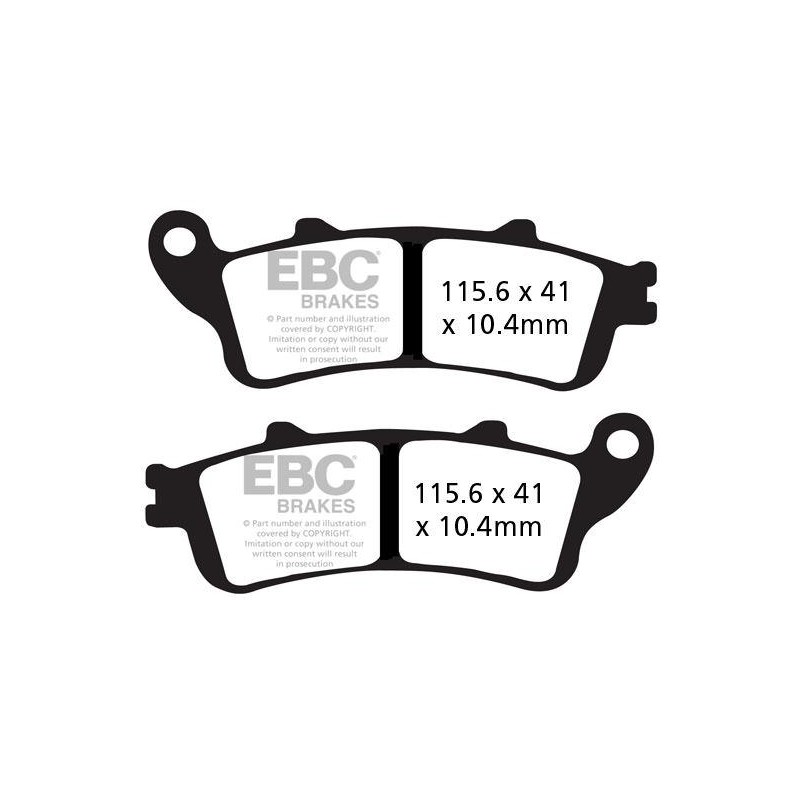 Klocki hamulcowe EBC FA261/2HH wzmacniane (kpl. na 1 tarcze) Klocki hamulcowe EBC FA261/2HH wzmacniane (kpl. na 1 tarcze)