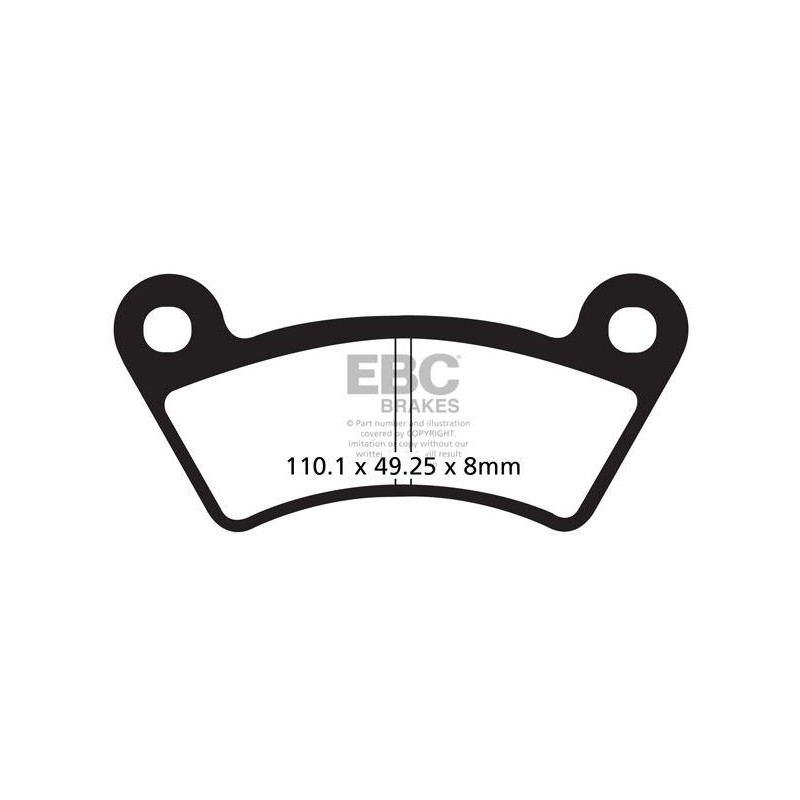 Klocki hamulcowe EBC FA482TT (kpl. na 1 tarcze) Klocki hamulcowe EBC FA482TT (kpl. na 1 tarcze)