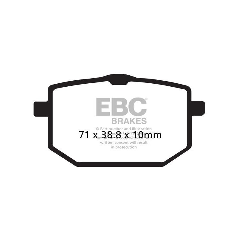 Klocki hamulcowe EBC FA118 (kpl. na 1 tarcze) Klocki hamulcowe EBC FA118 (kpl. na 1 tarcze)