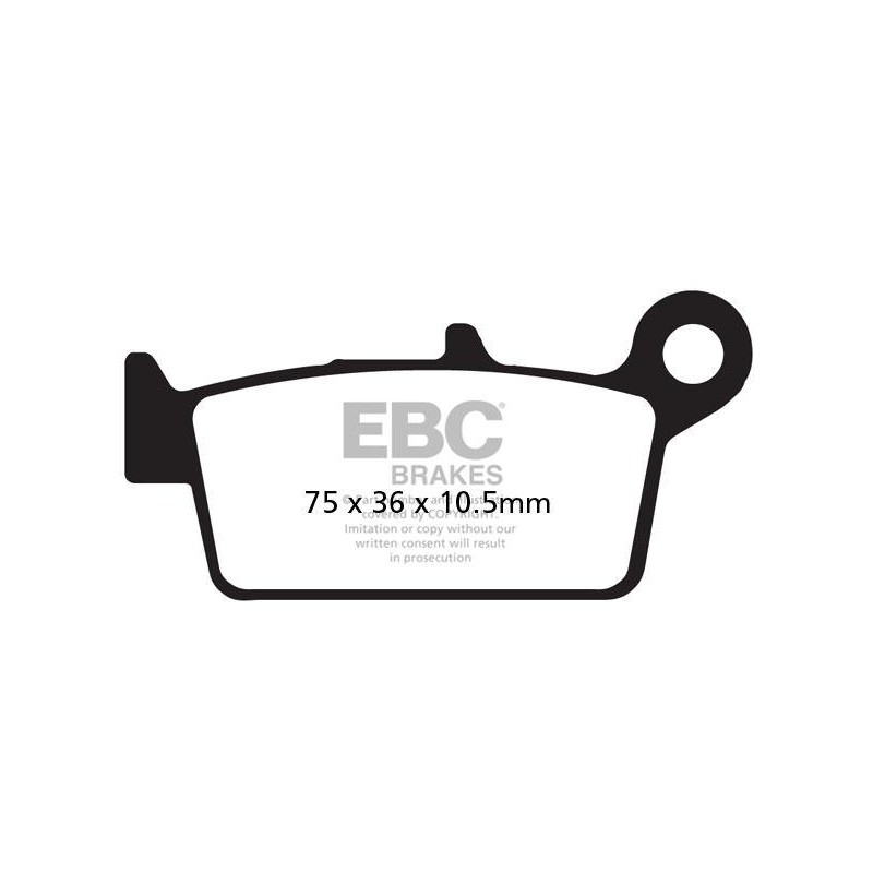 Klocki hamulcowe EBC FA131R (kpl. na 1 tarcze) (odpowiednik PROX 37.207102) Klocki hamulcowe EBC FA131R (kpl. na 1 tarcze) (odpowiednik PROX 37.207102)
