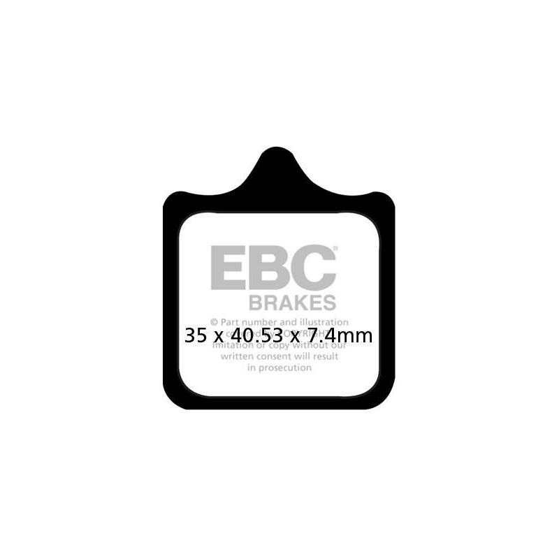 Klocki hamulcowe EBC FA322/4HH wzmacniane (kpl. na 1 tarcze) Klocki hamulcowe EBC FA322/4HH wzmacniane (kpl. na 1 tarcze)