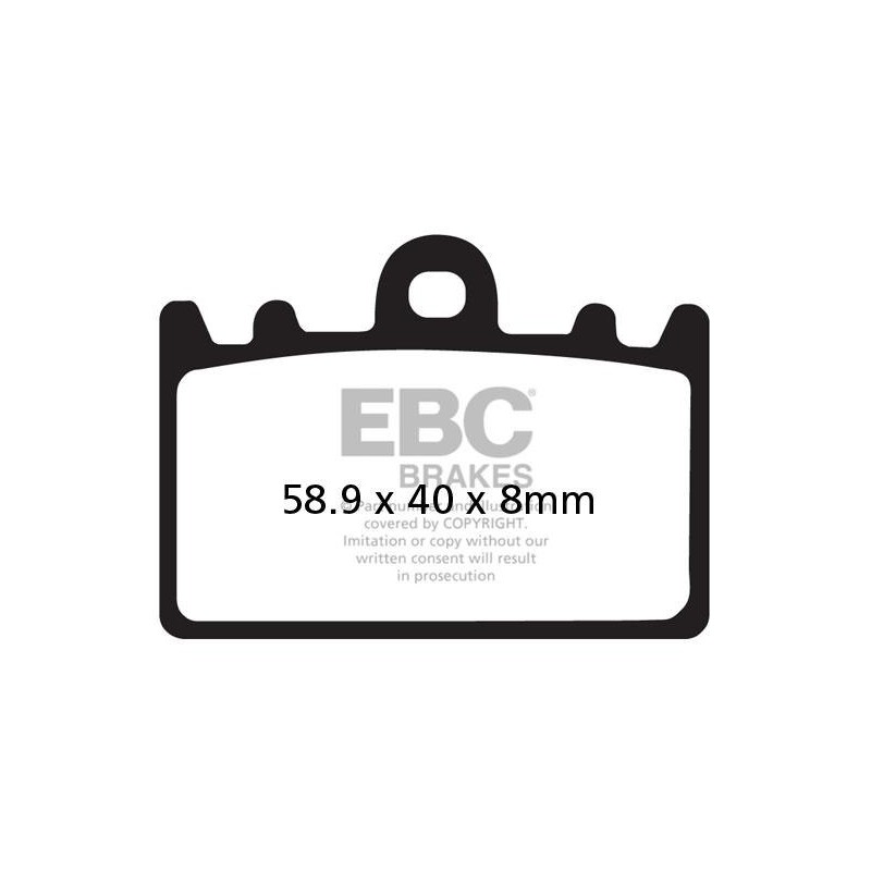 Klocki hamulcowe EBC FA180HH wzmacniane (kpl. na 1 tarcze) Klocki hamulcowe EBC FA180HH wzmacniane (kpl. na 1 tarcze)