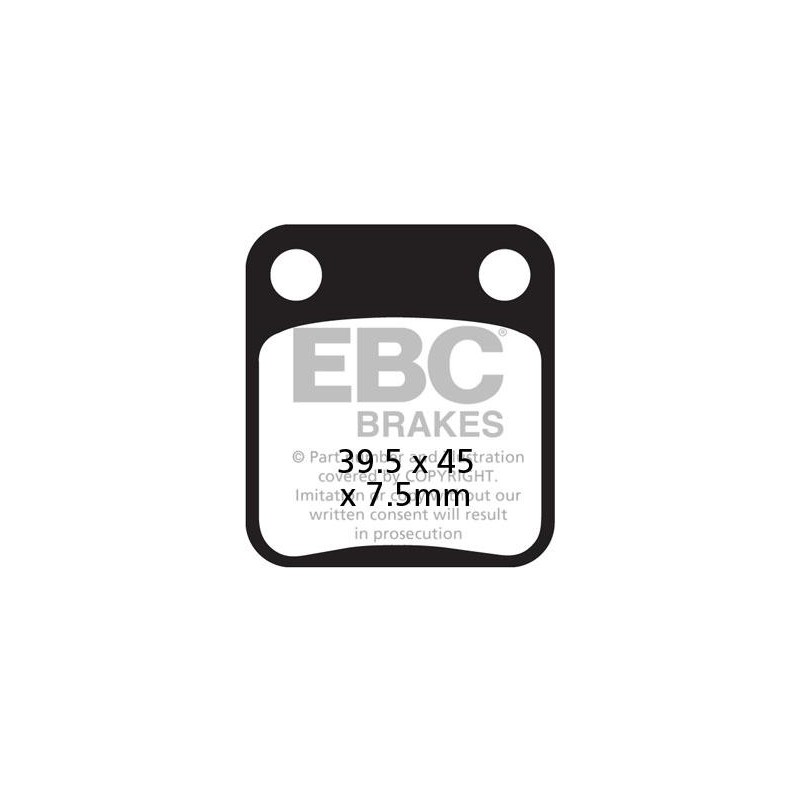 Klocki hamulcowe EBC FA054TT (kpl. na 1 tarcze) Klocki hamulcowe EBC FA054TT (kpl. na 1 tarcze)