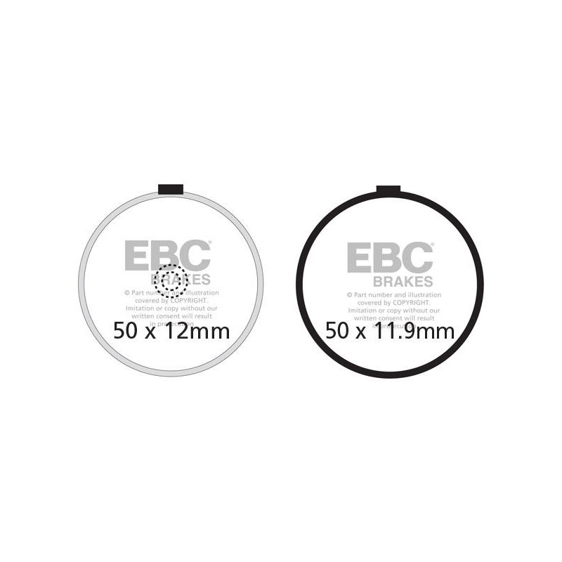 Klocki hamulcowe EBC FA038 (kpl. na 1 tarcze) Klocki hamulcowe EBC FA038 (kpl. na 1 tarcze)