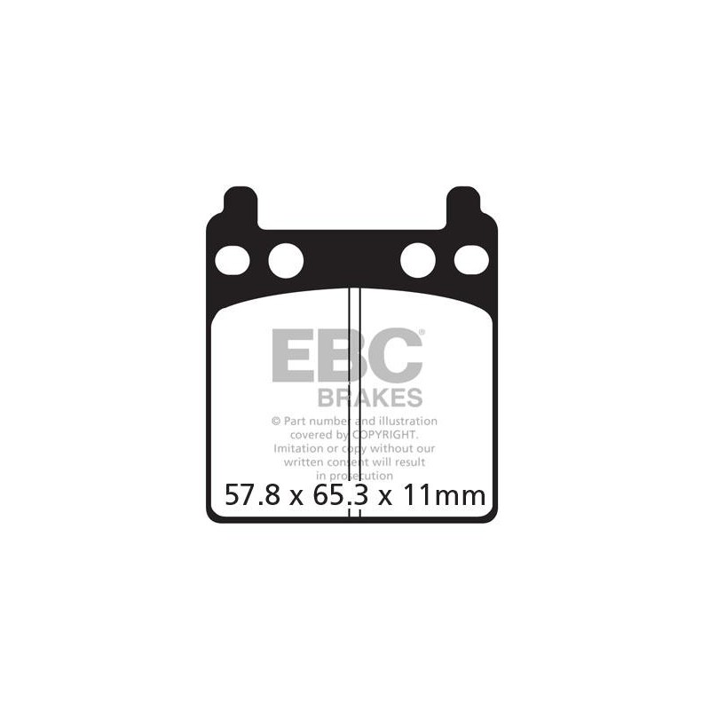 Klocki hamulcowe EBC FA032 (kpl. na 1 tarcze) Klocki hamulcowe EBC FA032 (kpl. na 1 tarcze)